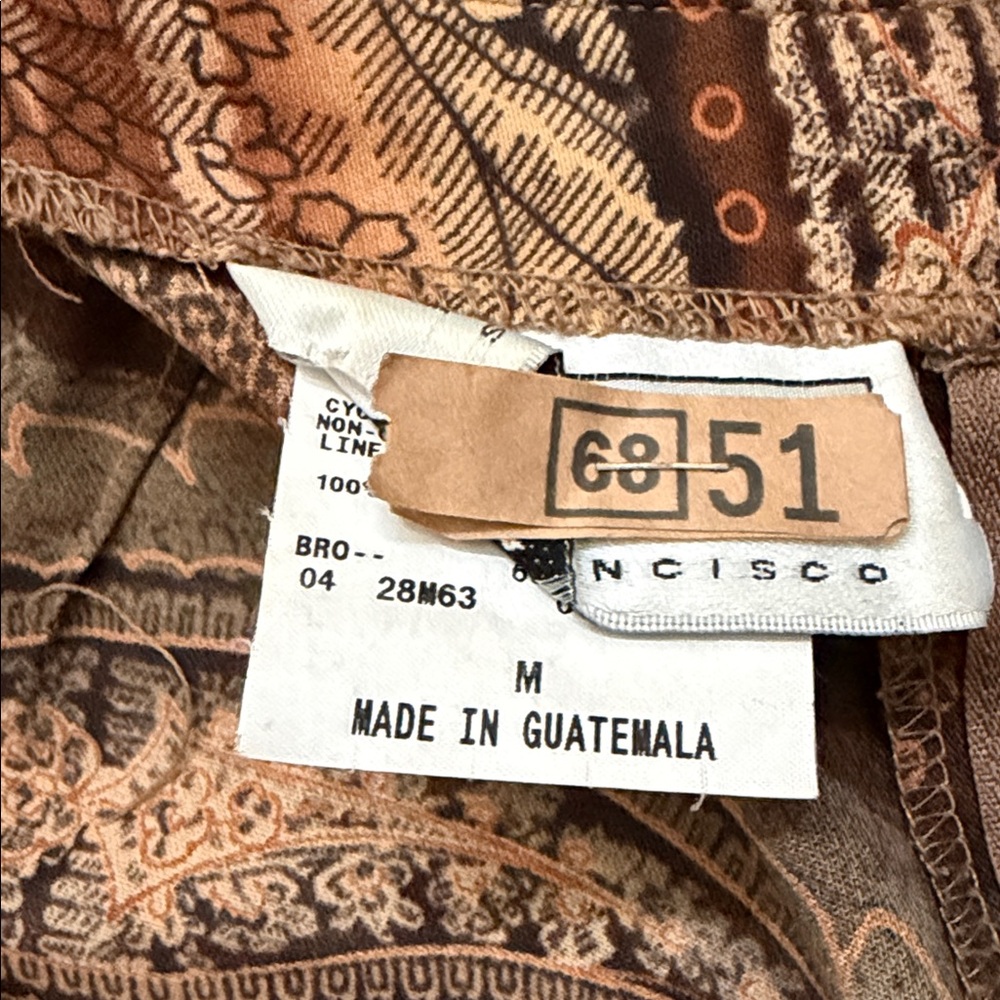 Apostrophe Tan and Brown Patterned Shirt & Skirt - Picture 2 of 3